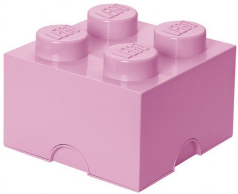 LEGO 40031738 - Pojemnik klocek 4 - Jasno różowy 25 cm LEGO 40031738 - Pojemnik klocek 4 - Jasno różowy 25 cm