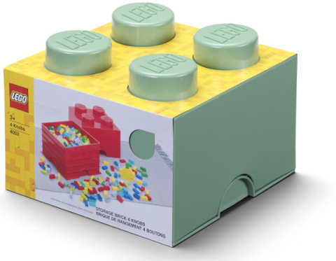 LEGO 40031747 - Pojemnik klocek 4 - Piaskowa zieleń 25 cm LEGO 40031747 - Pojemnik klocek 4 - Piaskowa zieleń 25 cm