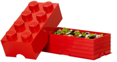 LEGO 40041730 - Pojemnik klocek 8 - Czerwony 50 cm LEGO 40041730 - Pojemnik klocek 8 - Czerwony 50 cm