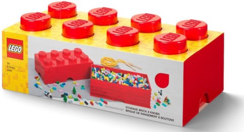 LEGO 40041730 - Pojemnik klocek 8 - Czerwony 50 cm LEGO 40041730 - Pojemnik klocek 8 - Czerwony 50 cm