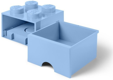 LEGO 40051736 - Pojemnik klocek 4 z szufladą - Błękitny 25 cm LEGO 40051736 - Pojemnik klocek 4 z szufladą - Błękitny 25 cm
