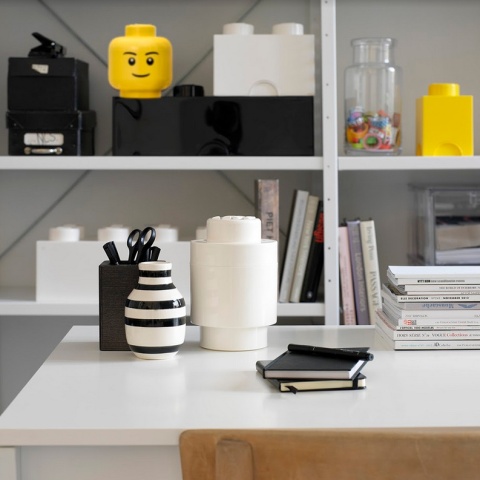 LEGO 40051738 - Pojemnik klocek 4 z szufladą - Jasno różowy 25 cm