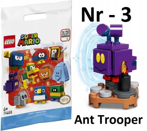 LEGO 71402 MINIFIGURES - Super Mario 4 : nr 3 Ant Trooper LEGO 71402 MINIFIGURES - Super Mario 4 : nr 3 Ant Trooper