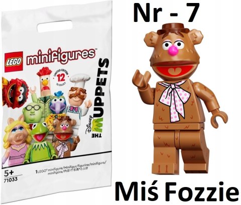 LEGO 71033 MINIFIGURES - Muppety: nr 7 Miś Fozzie LEGO 71033 MINIFIGURES - Muppety: nr 7 Miś Fozzie