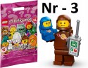 LEGO 71037 MINIFIGURES - Seria 24: nr 3 Brązowy astronauta i kosmiczne dziecko