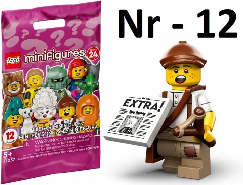 LEGO 71037 MINIFIGURES - Seria 24: nr 12 Dzieciak roznoszący gazety
