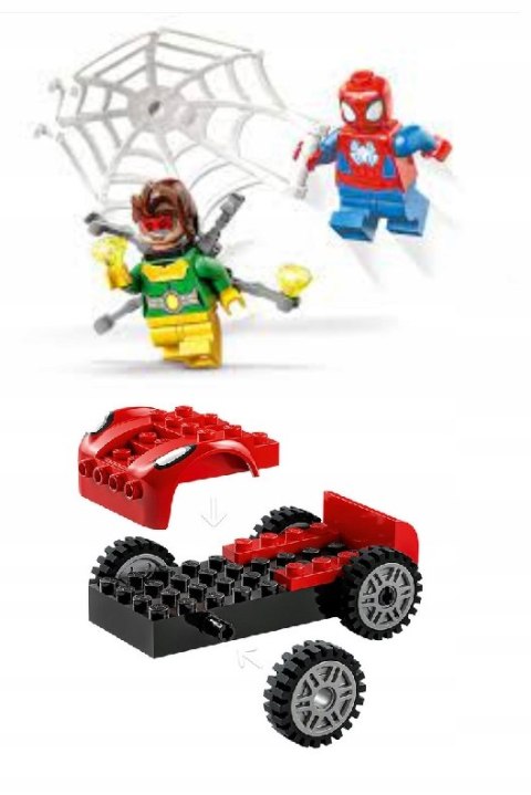 LEGO 10789 Spidey and His Amazing Friends - Samochód Spider-Mana i Doc Ock LEGO 10789 Spidey and His Amazing Friends - Samochód Spider-Mana i Doc Ock