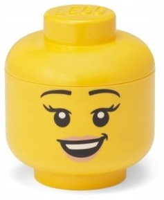 LEGO 40310801 - Pojemnik głowa mała S - Uśmiechnięta dziewczynka LEGO 40310801 - Pojemnik głowa mała S - Uśmiechnięta dziewczynka