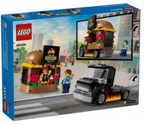 LEGO 60404 City - Ciężarówka z burgerami LEGO 60404 City - Ciężarówka z burgerami