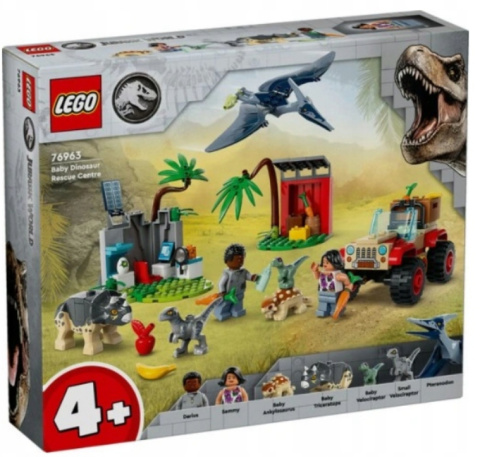 LEGO 76963 Jurassic World - Centrum ratunkowe dla małych dinozaurów LEGO 76963 Jurassic World - Centrum ratunkowe dla małych dinozaurów