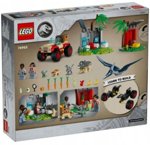 LEGO 76963 Jurassic World - Centrum ratunkowe dla małych dinozaurów LEGO 76963 Jurassic World - Centrum ratunkowe dla małych dinozaurów