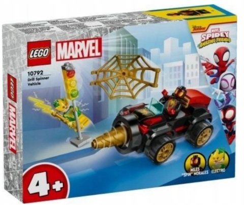 LEGO 10792 Spidey and His Amazing Friends - Pojazd wiertłowy LEGO 10792 Spidey and His Amazing Friends - Pojazd wiertłowy