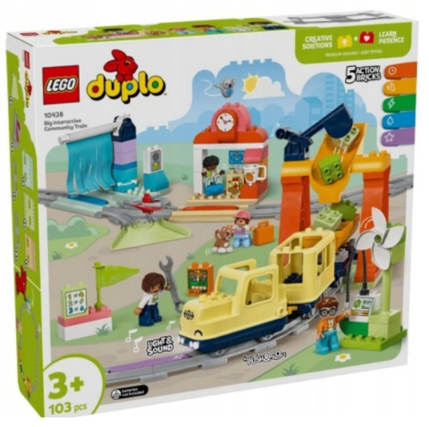 LEGO 10428 Duplo - Duży interaktywny pociąg miejski LEGO 10428 Duplo - Duży interaktywny pociąg miejski
