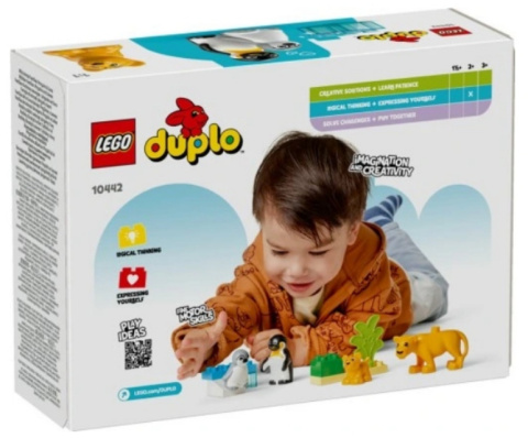 LEGO 10442 Duplo - Rodziny dzikich zwierząt: pingwiny i lwy LEGO 10442 Duplo - Rodziny dzikich zwierząt: pingwiny i lwy