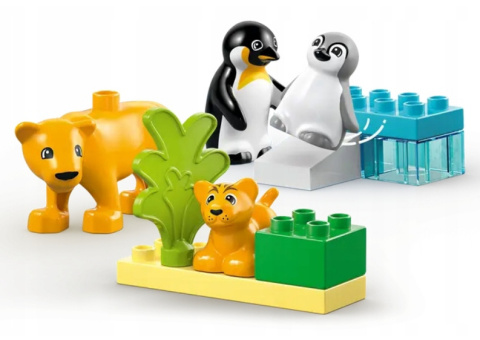 LEGO 10442 Duplo - Rodziny dzikich zwierząt: pingwiny i lwy LEGO 10442 Duplo - Rodziny dzikich zwierząt: pingwiny i lwy