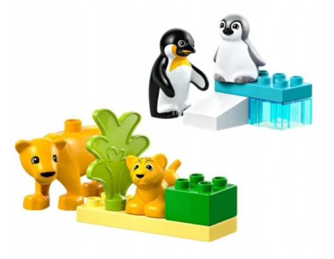 LEGO 10442 Duplo - Rodziny dzikich zwierząt: pingwiny i lwy LEGO 10442 Duplo - Rodziny dzikich zwierząt: pingwiny i lwy