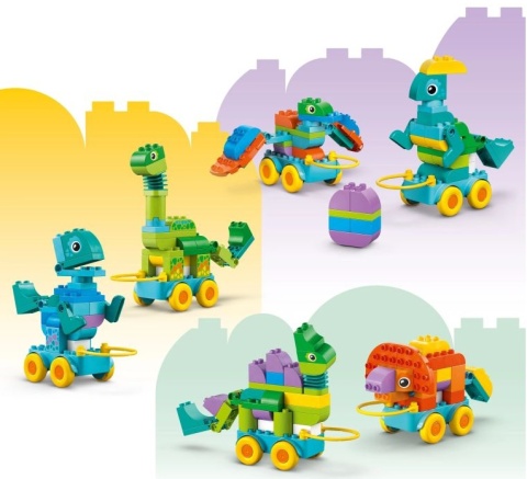 LEGO 10451 Duplo - 3 w 1 Dinozaury na kółkach LEGO 10451 Duplo - 3 w 1 Dinozaury na kółkach