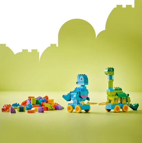 LEGO 10451 Duplo - 3 w 1 Dinozaury na kółkach LEGO 10451 Duplo - 3 w 1 Dinozaury na kółkach