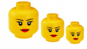 LEGO 40321725 - Komplet 3 pojemników głowa - Dziewcznka