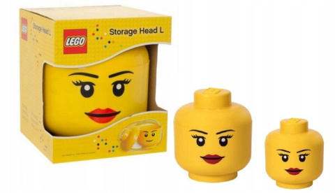 LEGO 40321725 - Komplet 3 pojemników głowa - Dziewcznka LEGO 40321725 - Komplet 3 pojemników głowa - Dziewcznka
