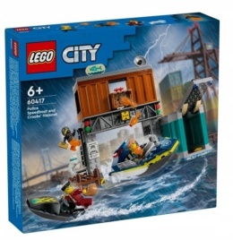 LEGO 60417 City - Policyjna motorówka i kryjówka złodziejaszków