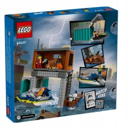 LEGO 60417 City - Policyjna motorówka i kryjówka złodziejaszków