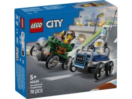 LEGO 60459 City - Zestaw wyścigówek: samolot kontra łóżko szpitalne