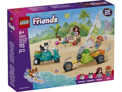 LEGO 42641 Friends - Przygoda z surfującymi psami i skuterem