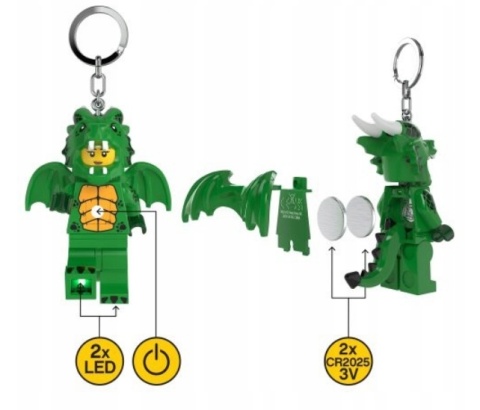 LEGO LGL - KE224H - Brelok LED - Classic: Zielony Smok LEGO LGL - KE224H - Brelok LED - Classic: Zielony Smok