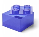 LEGO 40090800 - Pojemnik klocek 4 - Fioletowy brokatowy 25 cm