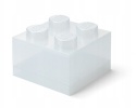 LEGO 40090803 - Pojemnik klocek 4 - Biały brokatowy 25 cm