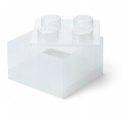 LEGO 40090803 - Pojemnik klocek 4 - Biały brokatowy 25 cm