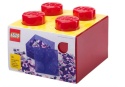 LEGO 40090804 - Pojemnik klocek 4 - Czerwony przeźroczysty 25 cm