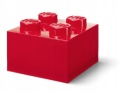 LEGO 40090804 - Pojemnik klocek 4 - Czerwony przeźroczysty 25 cm