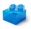 LEGO 40090805 - Pojemnik klocek 4 - Niebieski przeźroczysty 25 cm