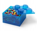 LEGO 40090805 - Pojemnik klocek 4 - Niebieski przeźroczysty 25 cm