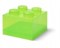 LEGO 40090806 - Pojemnik klocek 4 - Jasno zielony przeźroczysty 25 cm