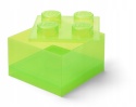 LEGO 40090806 - Pojemnik klocek 4 - Jasno zielony przeźroczysty 25 cm