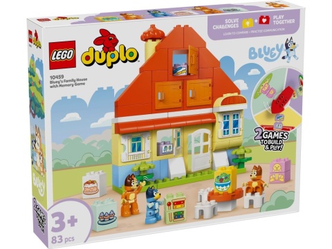 LEGO 10459 DUPLO Bluey - Dom rodzinny Blue z grą pamięciową