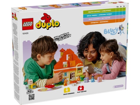 LEGO 10459 DUPLO Bluey - Dom rodzinny Blue z grą pamięciową