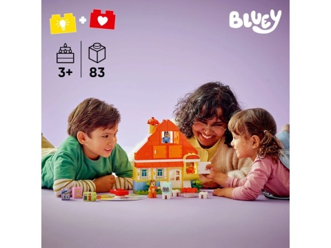 LEGO 10459 DUPLO Bluey - Dom rodzinny Blue z grą pamięciową