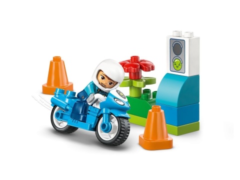 LEGO 10471 Duplo - Niebieski motocykl policyjny