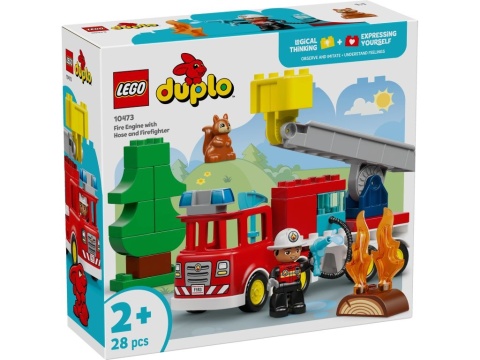 LEGO 10473 Duplo - Wóz strażacki z wężem i strażakiem