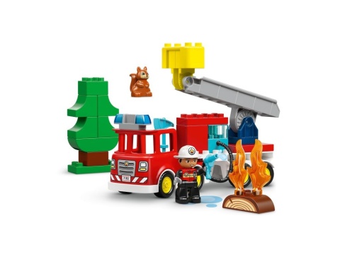 LEGO 10473 Duplo - Wóz strażacki z wężem i strażakiem