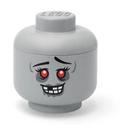 LEGO 40320822 - Pojemnik głowa duża L - Zombie szara LEGO 40320822 - Pojemnik głowa duża L - Zombie szara