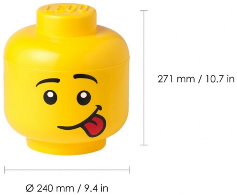 LEGO 40321726 - Pojemnik głowa duża L - Chłopiec język LEGO 40321726 - Pojemnik głowa duża L - Chłopiec język