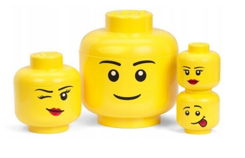 LEGO 40321726 - Pojemnik głowa duża L - Chłopiec język LEGO 40321726 - Pojemnik głowa duża L - Chłopiec język