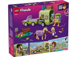 LEGO 42695 Friends - Przyczepa z koniem i źrebaczkiem