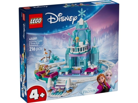 LEGO 43281 Disney - Lodowy zamek Elzy i śnieżna przejażdżka