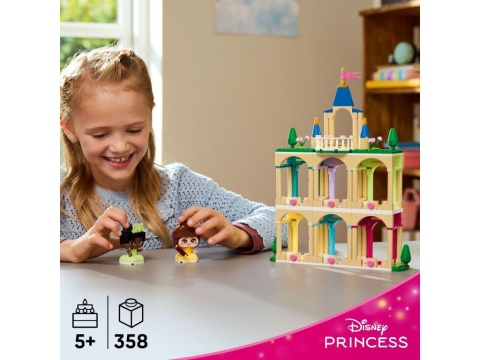 LEGO 43291 Disney - Mała Bella i Tiana z zamkiem